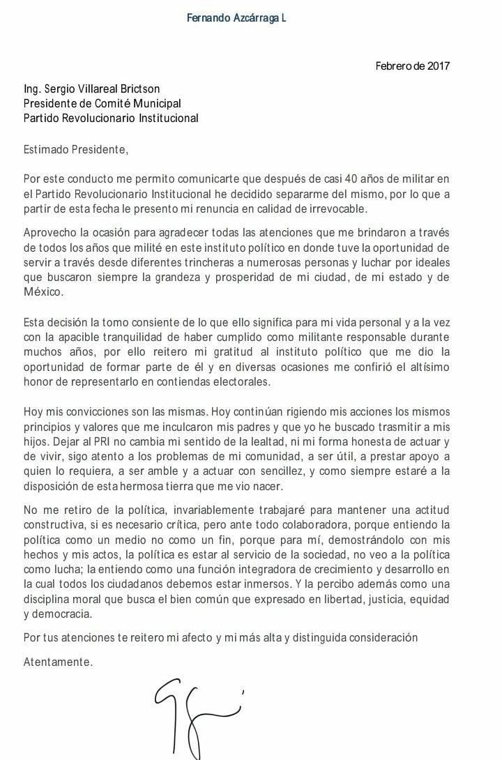 Renuncia Fernando Azcarraga al PRI en Tampico2